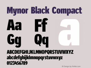 Mynor Black Compact Version 001.000 January 2019图片样张