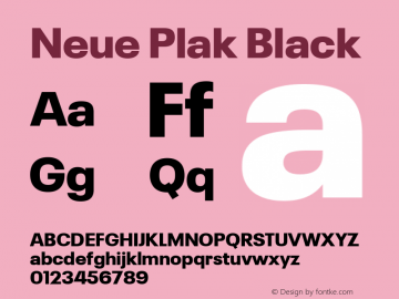 Neue Plak Black Version 1.00, build 9, s3图片样张