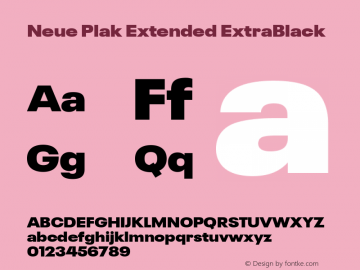 Neue Plak Extended ExtraBlack Version 1.00, build 9, s3图片样张