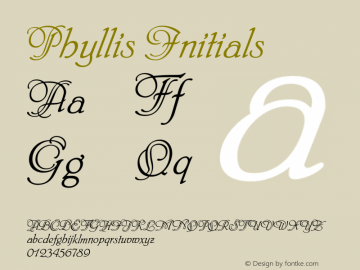 Phyllis Initials Version 1.01, build 6, s3图片样张