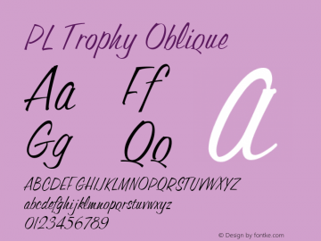 PL Trophy Oblique Version 1.00图片样张