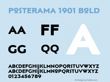 Posterama 1901 Bold Version 1.00图片样张