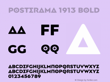 Posterama 1913 Bold Version 1.00图片样张