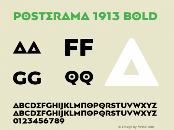 Posterama 1913 Bold Version 1.00图片样张