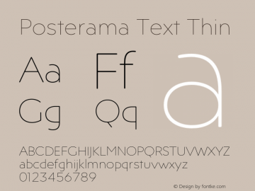 Posterama Text Thin Version 1.00图片样张