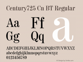 Century725 Cn BT Version 1.01 emb4-OT图片样张