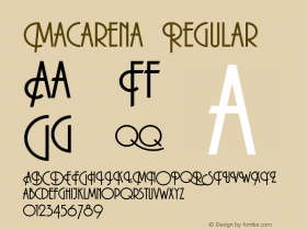 Macarena Regular 001 Font Sample