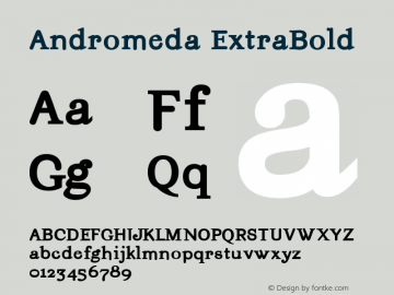 Andromeda ExtraBold 001.000图片样张