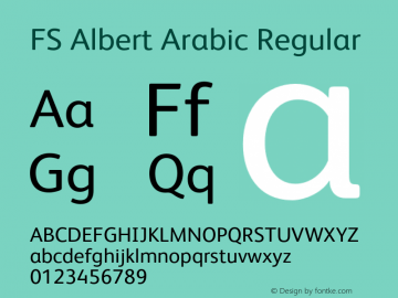 FS Albert Arabic Version 1.01图片样张