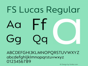 FS Lucas Version 1.03;PS 001.002;hotconv 1.0.88;makeotf.lib2.5.64775图片样张