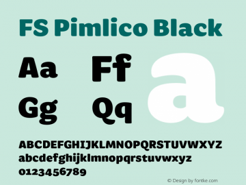 FSPimlico-Black Version 1.01图片样张