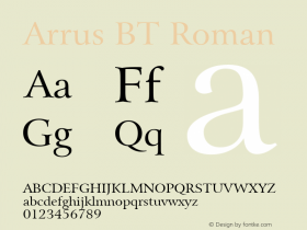 Arrus BT Roman Version 1.01 emb4-OT图片样张