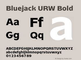 BluejackURW-Bol Version 1.000;PS 1.00;hotconv 1.0.57;makeotf.lib2.0.21895图片样张