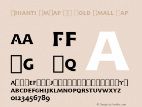 Chianti SmCap BT Bold Small Cap Version 1.01 emb4-OT图片样张