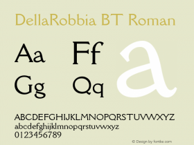 DellaRobbia BT Roman Version 1.01 emb4-OT图片样张