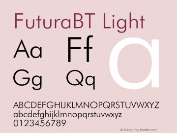 FuturaBT Light Version 3.10, build 19, s3图片样张