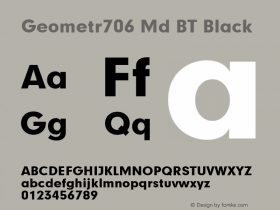 Geometr706 Md BT Black Version 1.01 emb4-OT图片样张