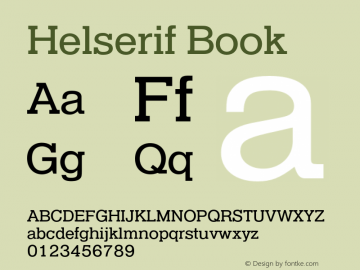 Helserif-Boo Version 1.000;PS 1.00;hotconv 1.0.57;makeotf.lib2.0.21895图片样张