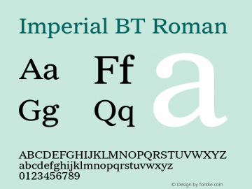 Imperial BT Roman Version 1.01 emb4-OT图片样张