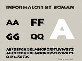 Informal011 BT Roman Version 1.01 emb4-OT图片样张