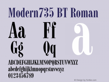 Modern735 BT Roman Version 1.01 emb4-OT图片样张