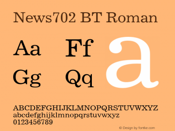 News702 BT Roman Version 2.00图片样张