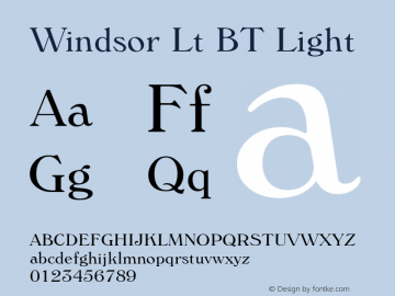 Windsor Lt BT Light Version 1.01 emb4-OT图片样张