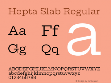 Hepta Slab Regular Version 1.102图片样张
