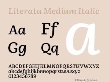 Literata Medium Italic Version 3.002图片样张