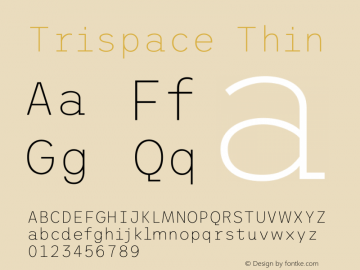 Trispace Thin Version 1.210图片样张