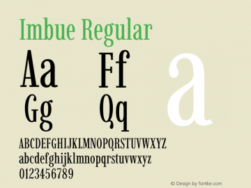 Imbue Regular Version 1.102图片样张