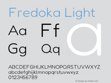 Fredoka Light Version 2.001图片样张