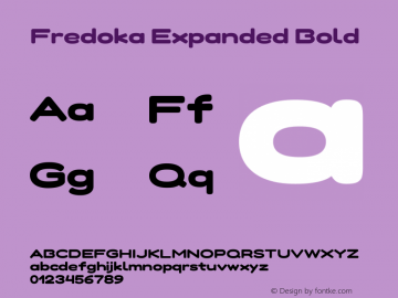 Fredoka Expanded Bold Version 2.001图片样张