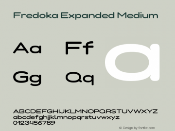 Fredoka Expanded Medium Version 2.001图片样张