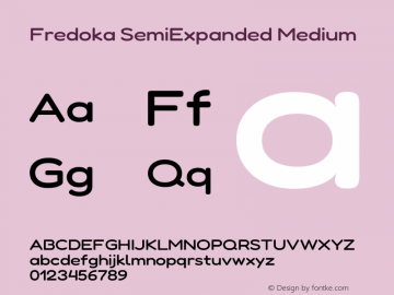 Fredoka SemiExpanded Medium Version 2.001图片样张