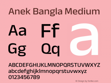Anek Bangla Medium Version 1.003图片样张