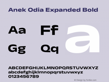 Anek Odia Expanded Bold Version 1.003图片样张