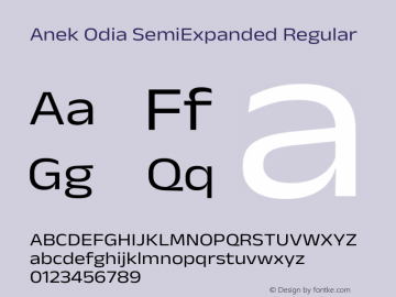 Anek Odia SemiExpanded Regular Version 1.003图片样张