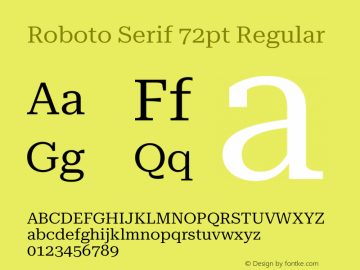 Roboto Serif 72pt Regular Version 1.007图片样张