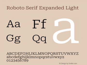 Roboto Serif Expanded Light Version 1.007图片样张