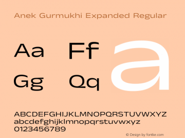 Anek Gurmukhi Expanded Regular Version 1.003图片样张