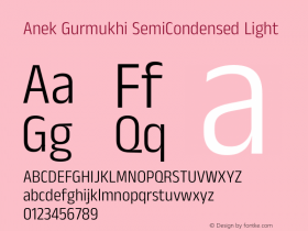 Anek Gurmukhi SemiCondensed Light Version 1.003图片样张