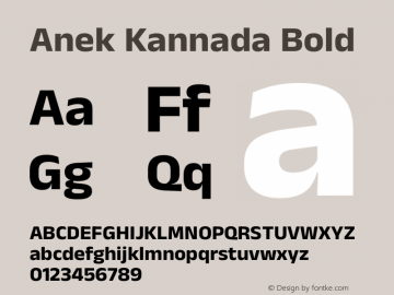 Anek Kannada Bold Version 1.003图片样张