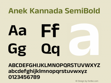 Anek Kannada SemiBold Version 1.003图片样张