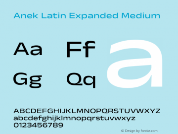 Anek Latin Expanded Medium Version 1.003图片样张