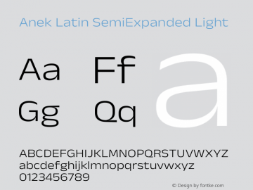 Anek Latin SemiExpanded Light Version 1.003图片样张