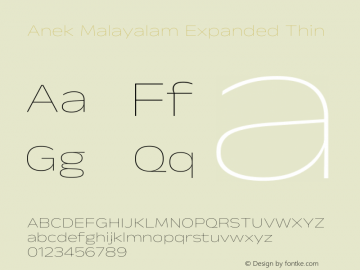 Anek Malayalam Expanded Thin Version 1.003图片样张