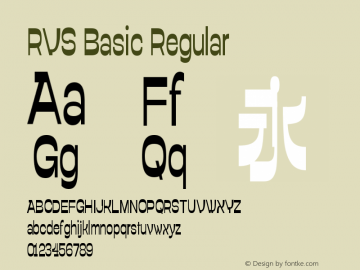 RVS Basic Regular Version 1.000;FEAKit 1.0图片样张