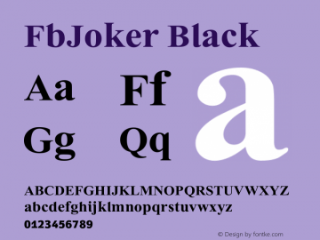 FbJoker-Black Version 1.00图片样张