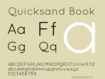 QuicksandBook-Regular 001.000图片样张